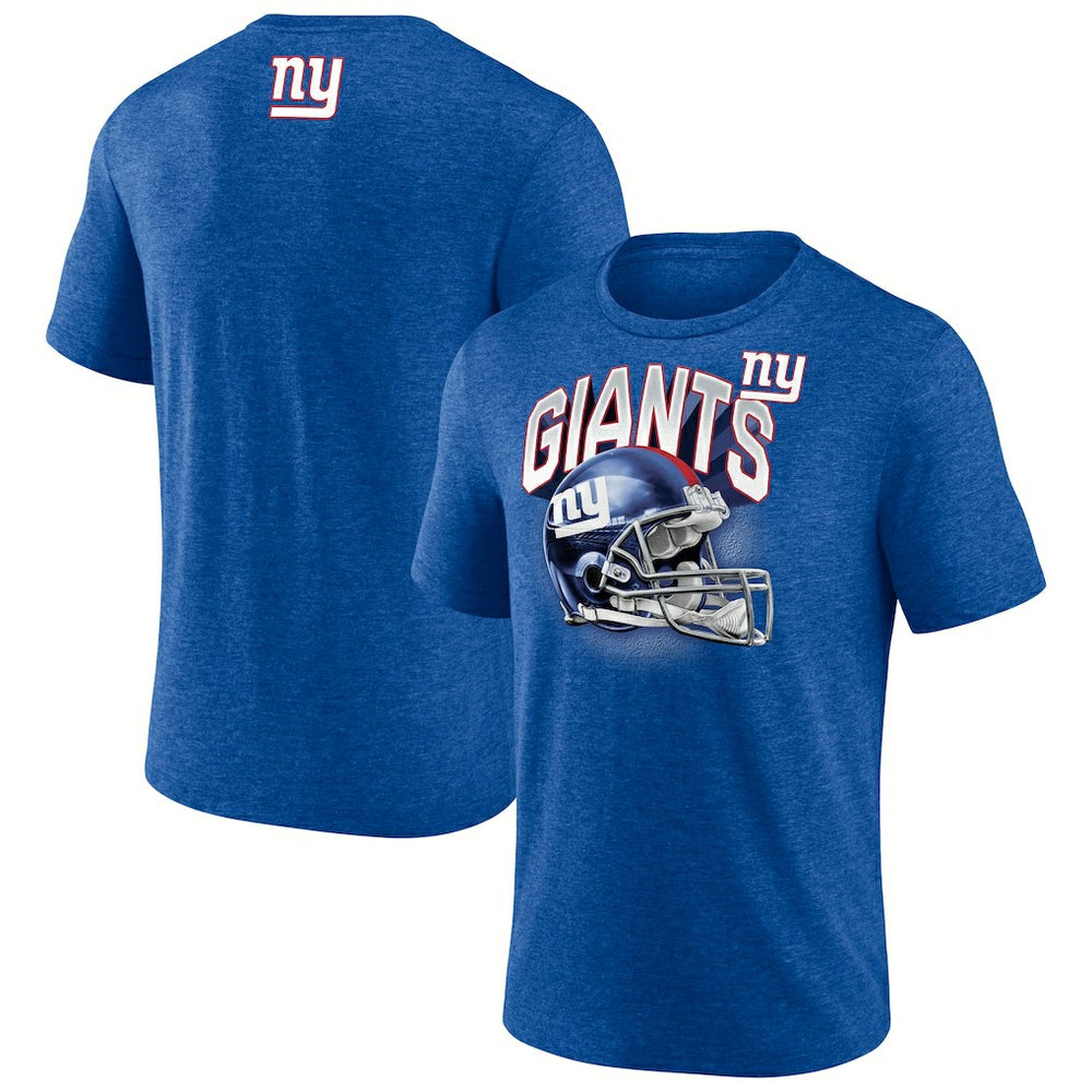 NFL New York Giants Tri-Blend Helmet End Around T-Shirt