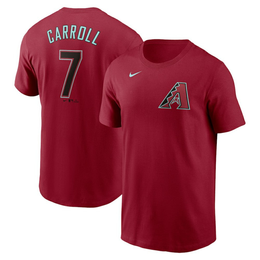 Corbin Carroll Arizona Diamondbacks Fuse Name & Number T-Shirt - Red | Nike