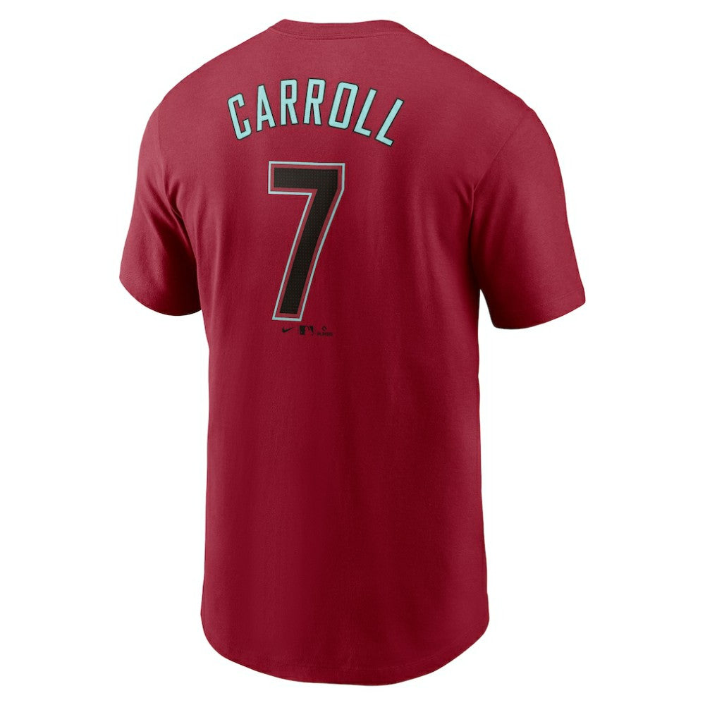 Corbin Carroll Arizona Diamondbacks Fuse Name & Number T-Shirt - Red | Nike