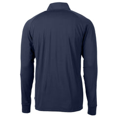 Minnesota Twins Cutter & Buck Big & Tall Adapt Eco Knit Stretch Recycled Quarter-Zip Pullover Top - Navy