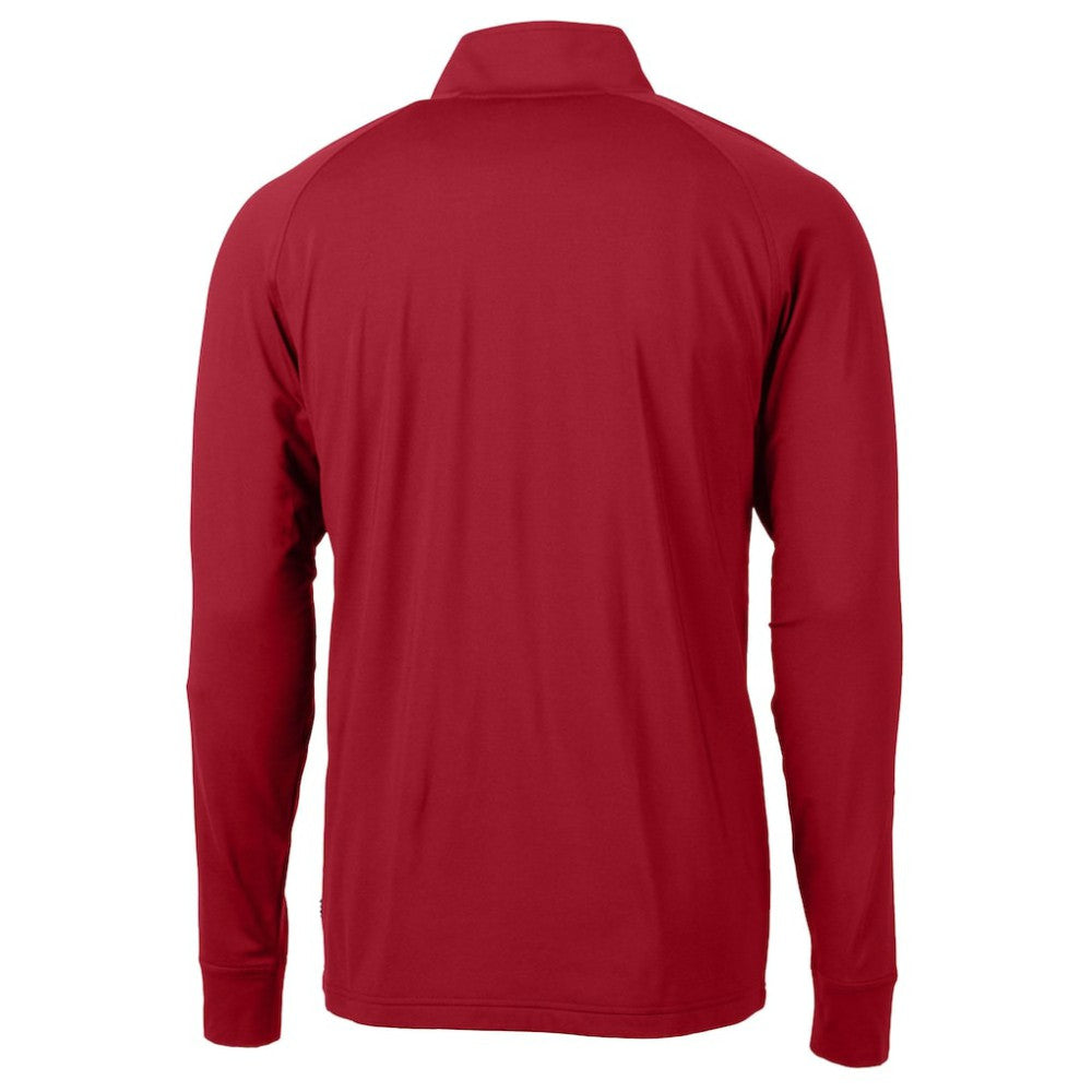 Detroit Tigers Cutter & Buck Patriotic Logo Adapt Eco Knit Stretch Recycled Quarter-Zip Pullover Top - Red
