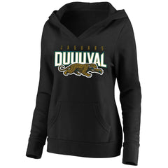 NFL Jacksonville Jaguars Women's Plus Size Retro Logo Pullover Hoodie