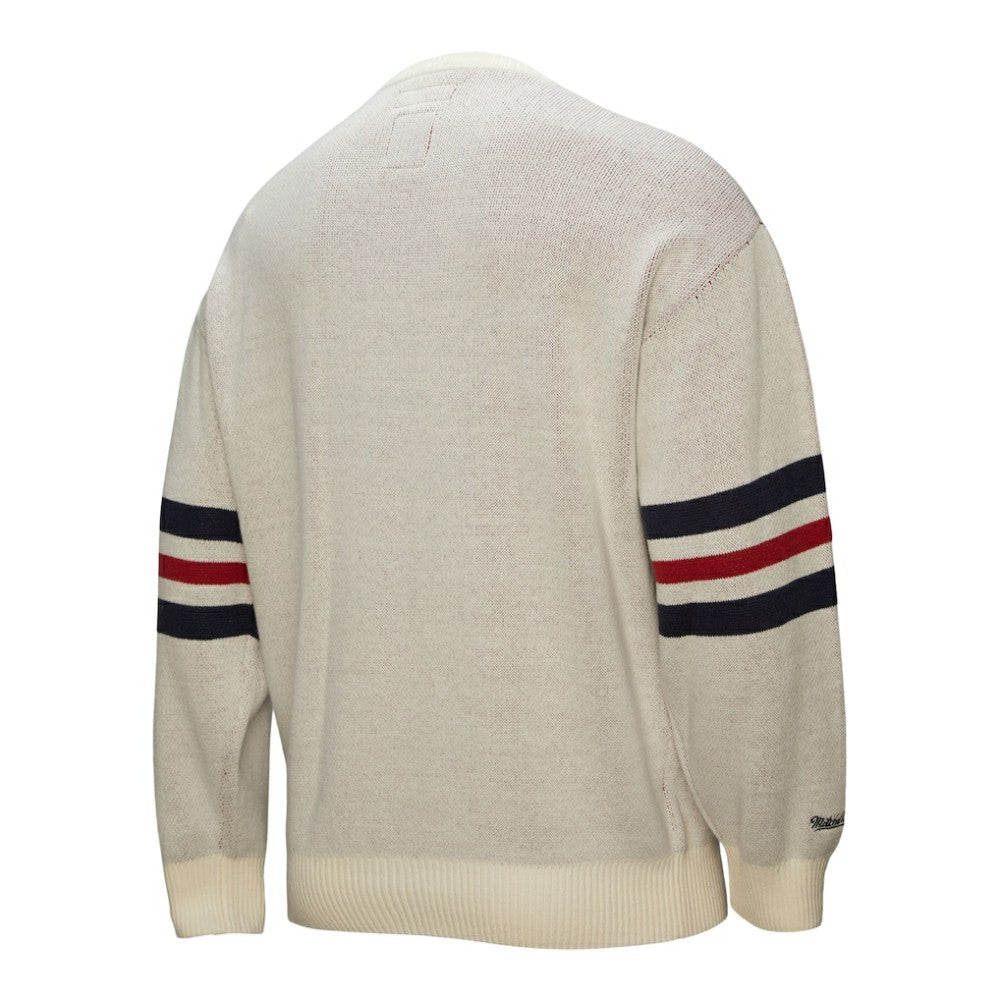 Boston Red Sox Retro Pullover Sweater - Cream | Mitchell & Ness