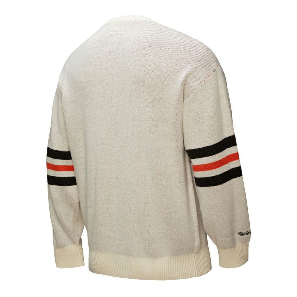 San Francisco Giants Retro Pullover Sweater - Cream | Mitchell & Ness
