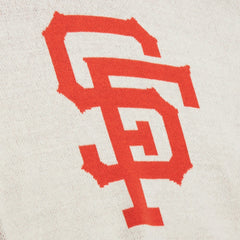 San Francisco Giants Retro Pullover Sweater - Cream | Mitchell & Ness
