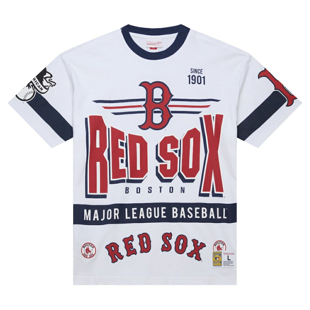 Boston Red Sox Cooperstown Collection Team Origins Premium T-Shirt - White | Mitchell & Ness