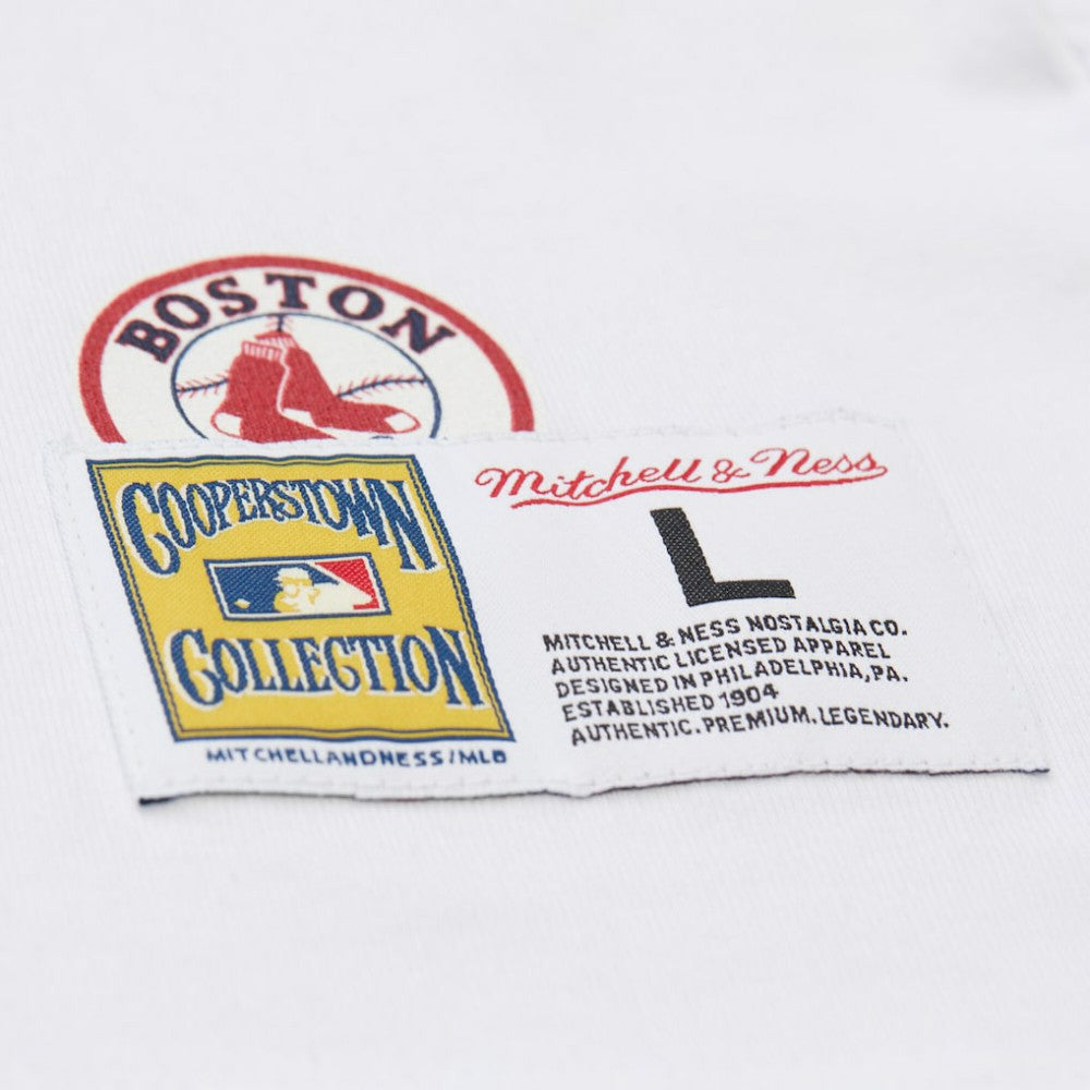 Boston Red Sox Cooperstown Collection Team Origins Premium T-Shirt - White | Mitchell & Ness