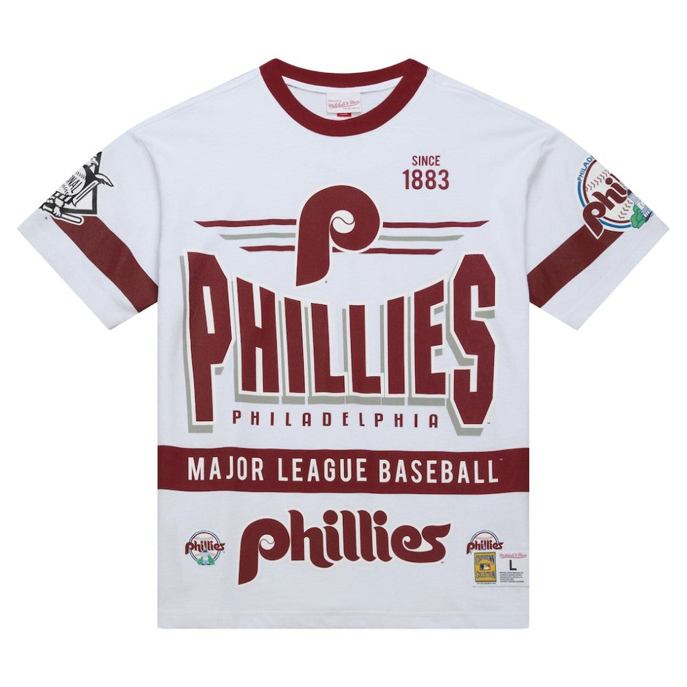 Philadelphia Phillies Cooperstown Collection Team Origins Premium T-Shirt - White | Mitchell & Ness