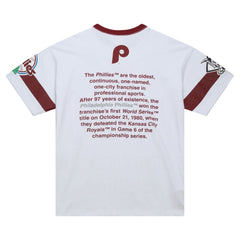 Philadelphia Phillies Cooperstown Collection Team Origins Premium T-Shirt - White | Mitchell & Ness