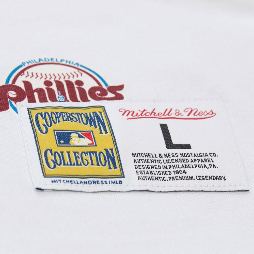 Philadelphia Phillies Cooperstown Collection Team Origins Premium T-Shirt - White | Mitchell & Ness