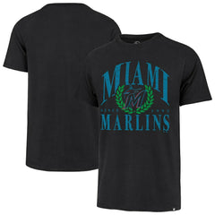 Miami Marlins Pitchout Franklin T-Shirt - Black | 47 brand