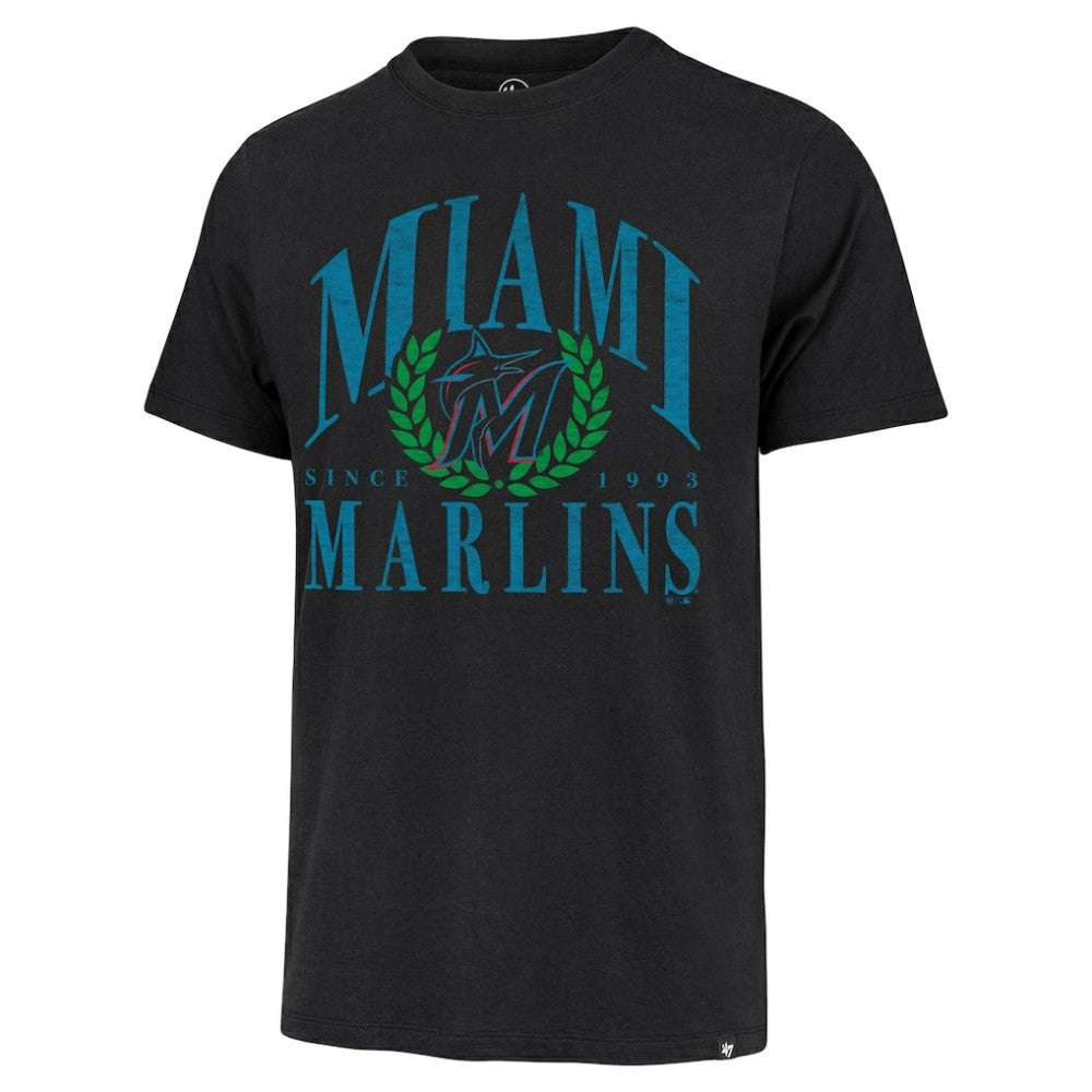 Miami Marlins Pitchout Franklin T-Shirt - Black | 47 brand