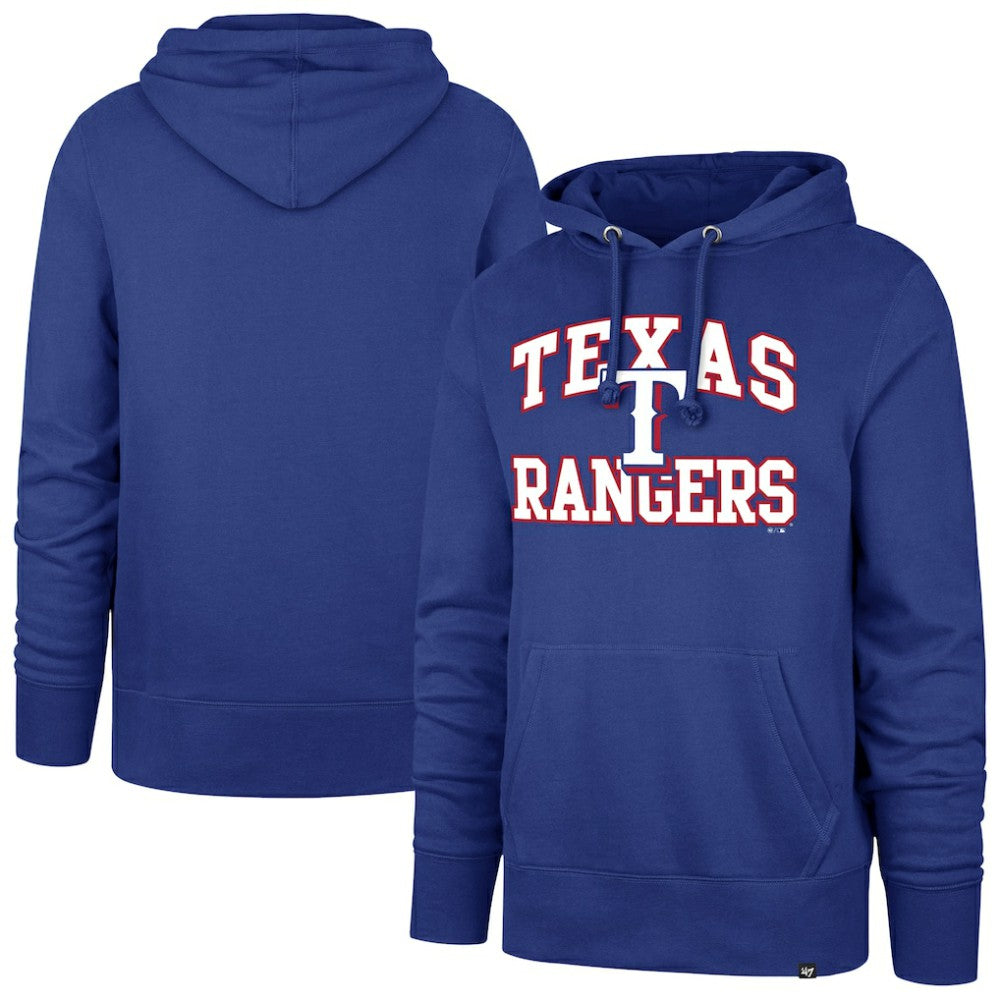 Texas Rangers  Velocity Headline Pullover Hoodie - Royal | 47 brand
