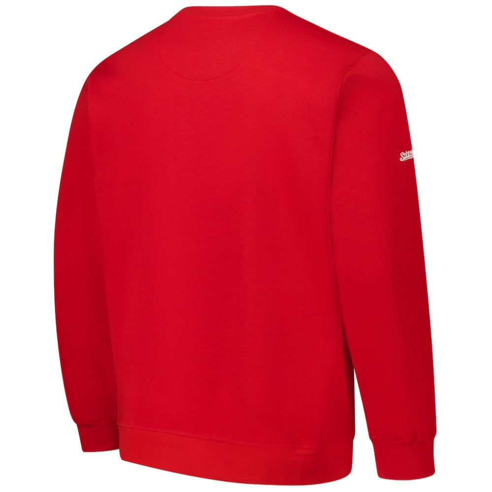 St. Louis Cardinals Stitches Lightweight Crew Sweatshirt - Red