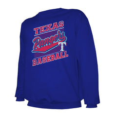 Texas Rangers Stitches Lightweight Crew Sweatshirt - Royal