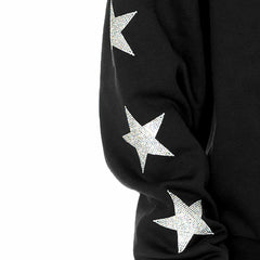 NFL Houston Texans Gameday Couture Women's Rhinestone Star Sleeve Settle the Score Oversized Tri-Blend Pullover