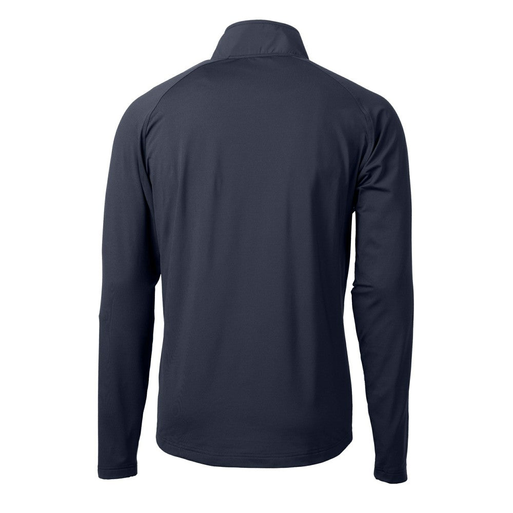 Kansas City Royals Cutter & Buck Adapt Eco Knit Hybrid Recycled Quarter-Zip Pullover Top - Navy