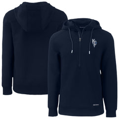 Kansas City Royals Cutter & Buck Roam Eco Recycled Half-Zip Pullover Hoodie - Navy