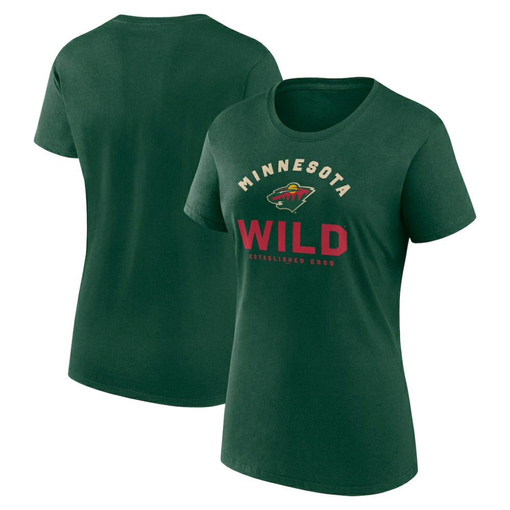 Minnesota Wild Logo Athletic Women's Unrivaled T-Shirt