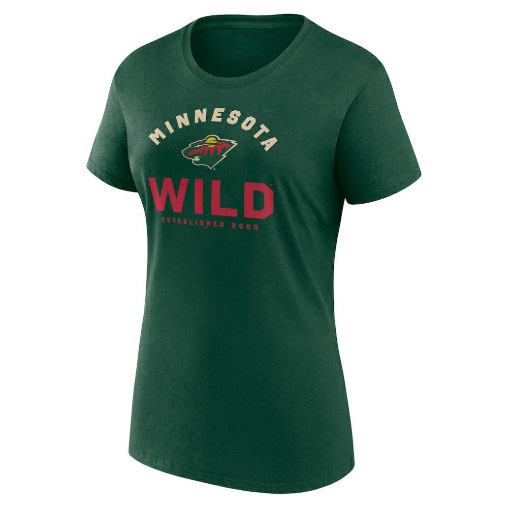 Minnesota Wild Logo Athletic Women's Unrivaled T-Shirt