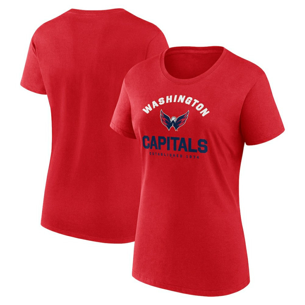 Washington Capitals Logo Athletic Women's Unrivaled T-Shirt