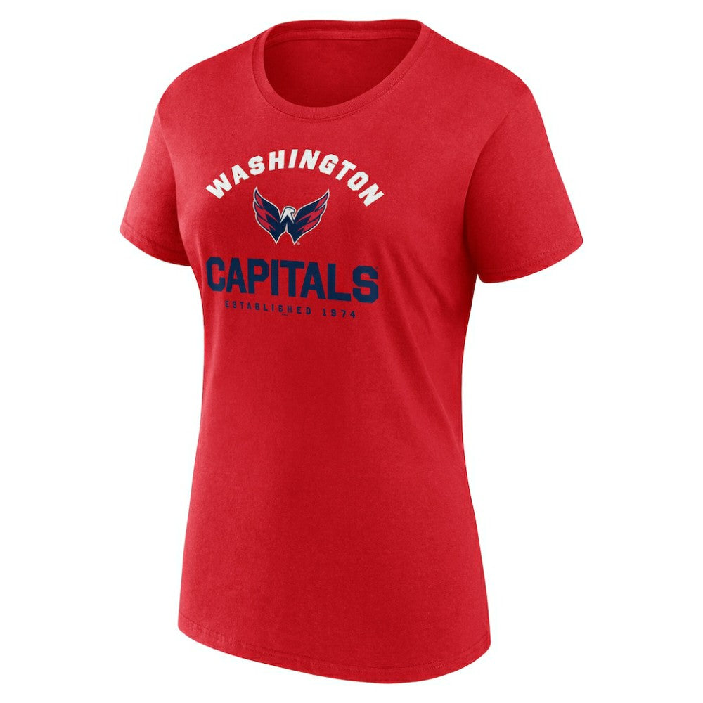 Washington Capitals Logo Athletic Women's Unrivaled T-Shirt