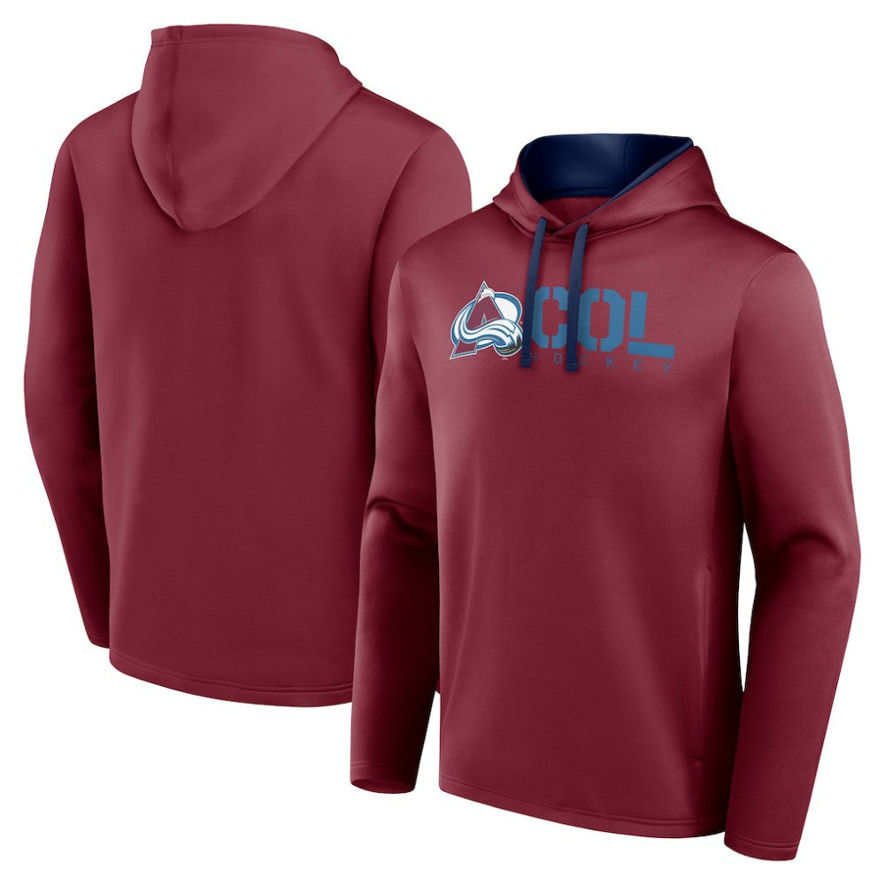 Colorado Avalanche Logo Athletic Head Start Pullover Hoodie