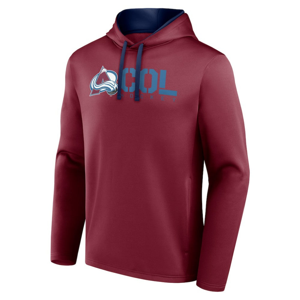 Colorado Avalanche Logo Athletic Head Start Pullover Hoodie