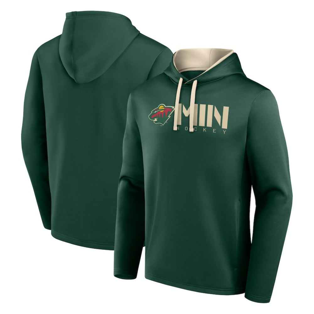 Minnesota Wild Logo Athletic Head Start Pullover Hoodie