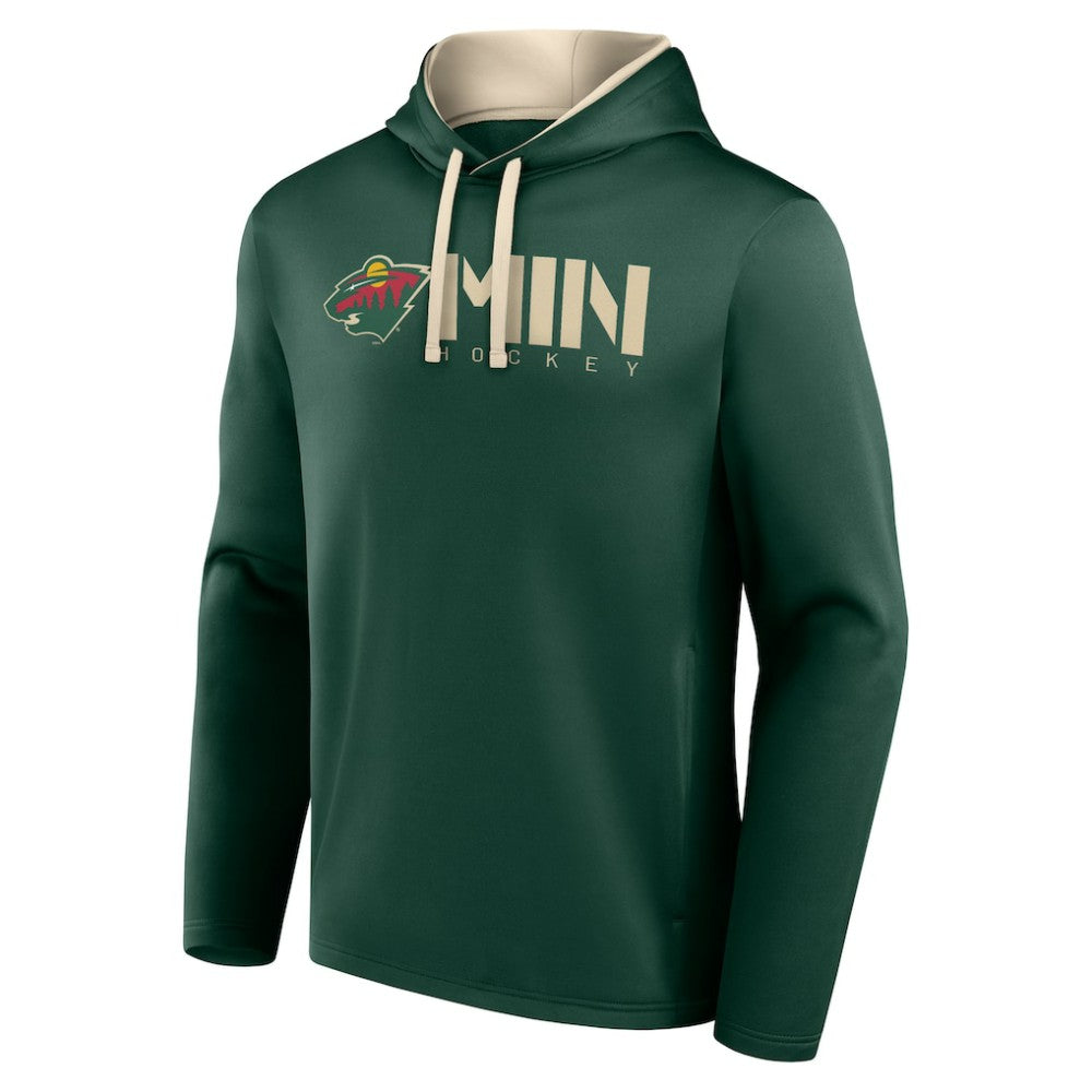 Minnesota Wild Logo Athletic Head Start Pullover Hoodie