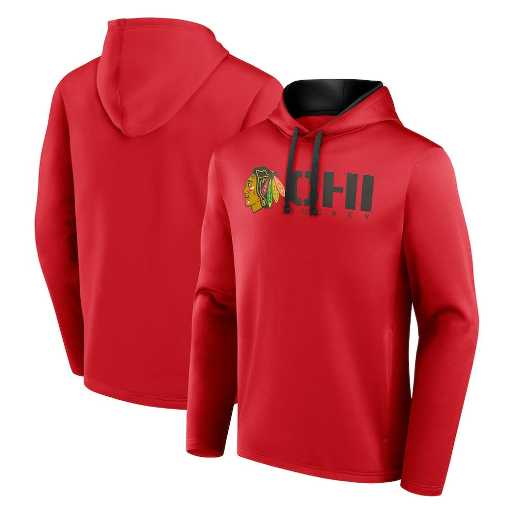 Chicago Blackhawks Logo Athletic Head Start Pullover Hoodie
