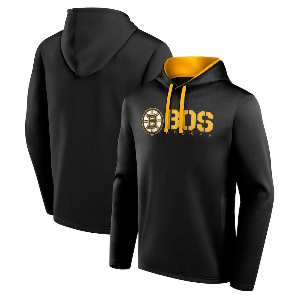 Boston Bruins Logo Athletic Head Start Pullover Hoodie