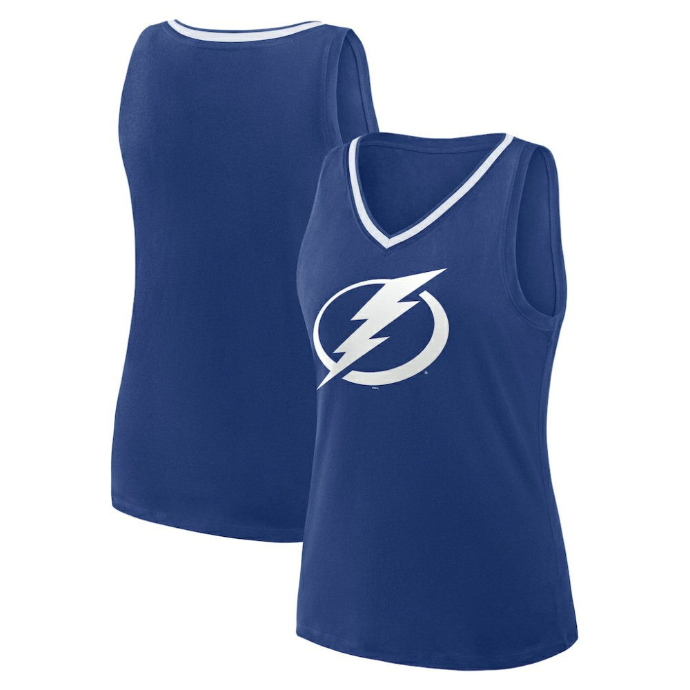 Tampa Bay Lightning Logo Athletic Women's Stellar Win V-Neck Tank Top
