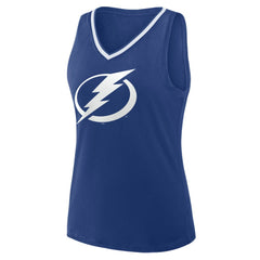 Tampa Bay Lightning Logo Athletic Women's Stellar Win V-Neck Tank Top