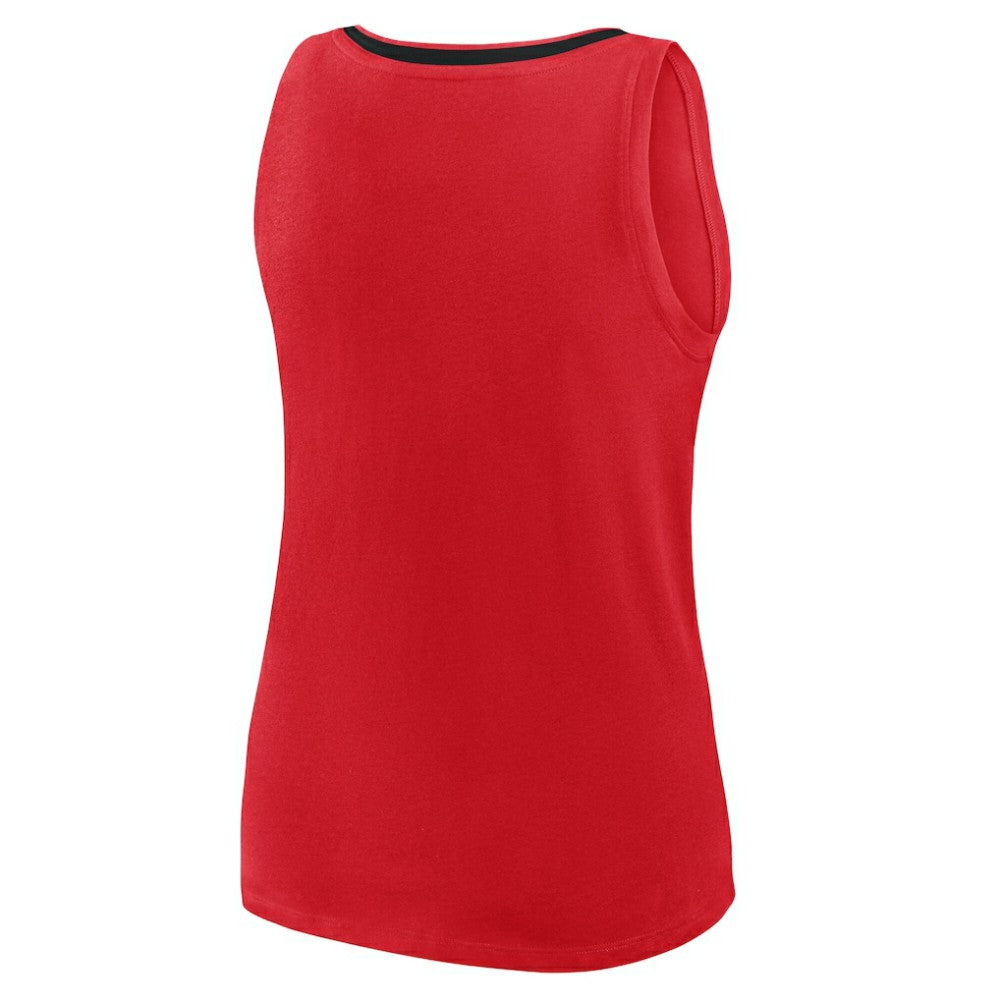 New Jersey Devils Logo Athletic Women's Stellar Win V-Neck Tank Top