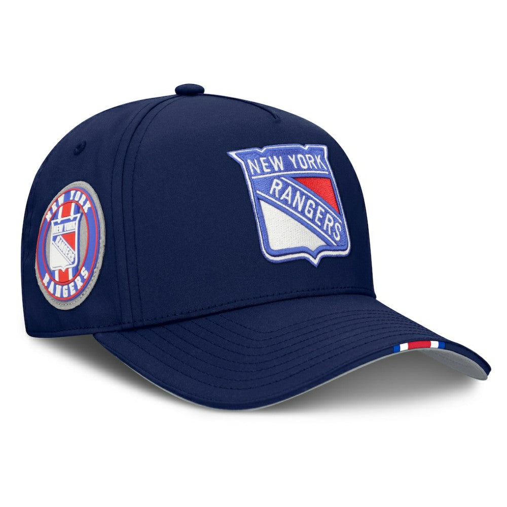 New York Rangers Fanatics 2025 NHL Draft Authentic Pro On-Stage Podium A-Frame Adjustable Hat
