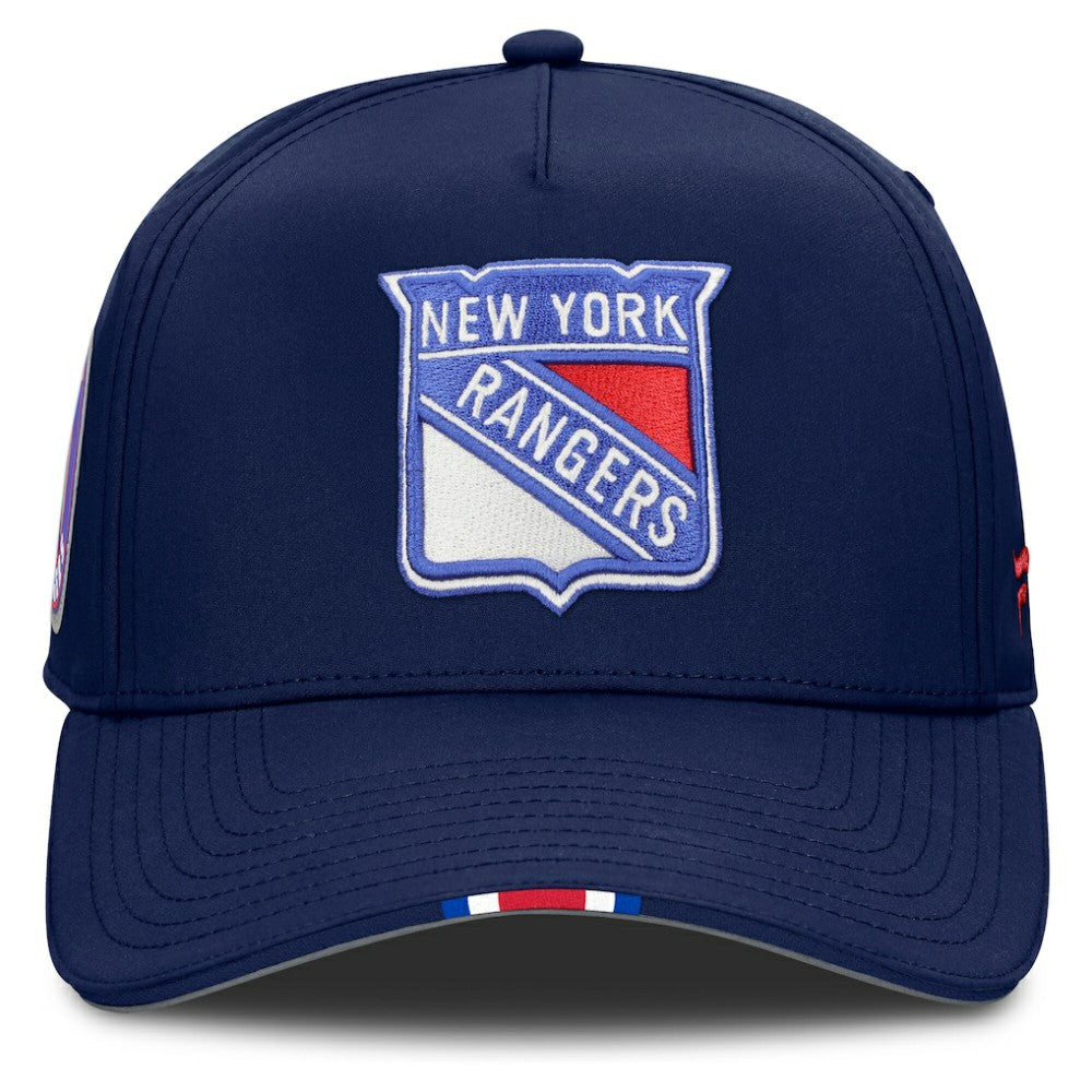 New York Rangers Fanatics 2025 NHL Draft Authentic Pro On-Stage Podium A-Frame Adjustable Hat