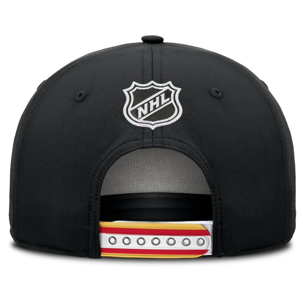 Calgary Flames Fanatics 2025 NHL Draft Authentic Pro On-Stage Podium A-Frame Adjustable Hat