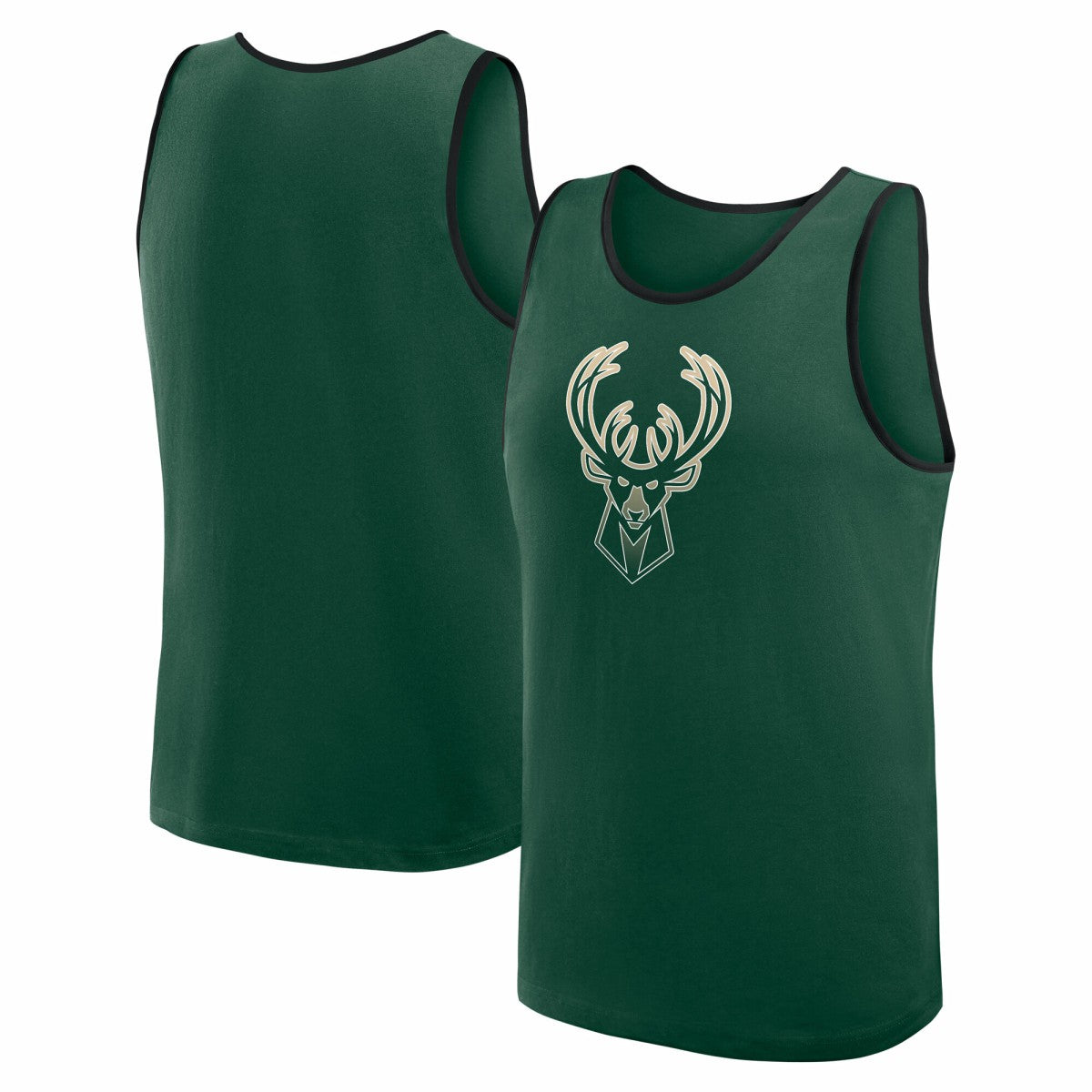 Milwaukee Bucks Logo Athletic Unmatched Success Tank Top - Hunter Green outlet