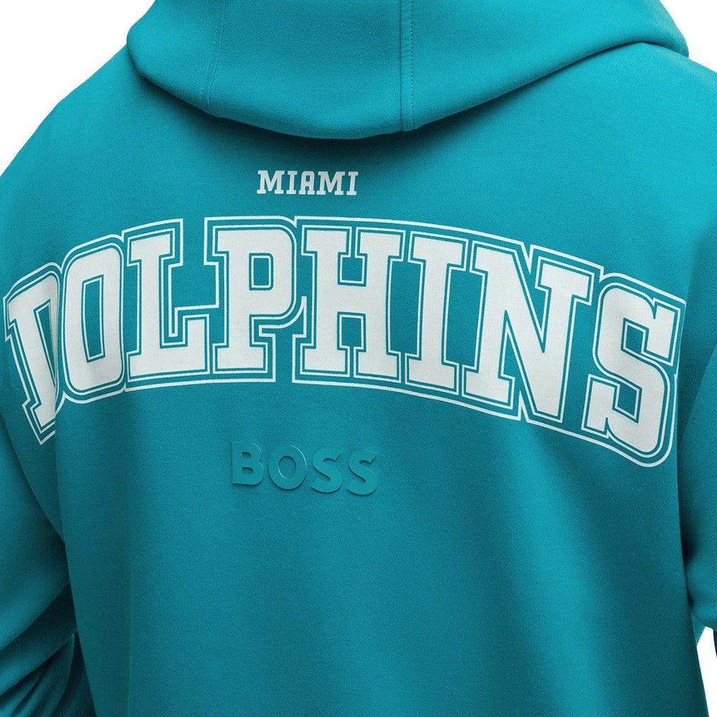 NFL Miami Dolphins Hugo Boss Unisex Woodson Tri-Blend Hoodie