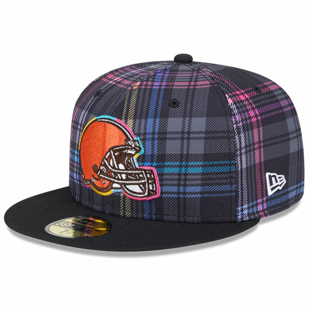 NFL Cleveland Browns 2024 NFL Crucial Catch Plaid 59FIFTY Fitted Hat