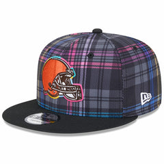 NFL Cleveland Browns 2024 NFL Crucial Catch Plaid 9FIFTY Snapback Hat