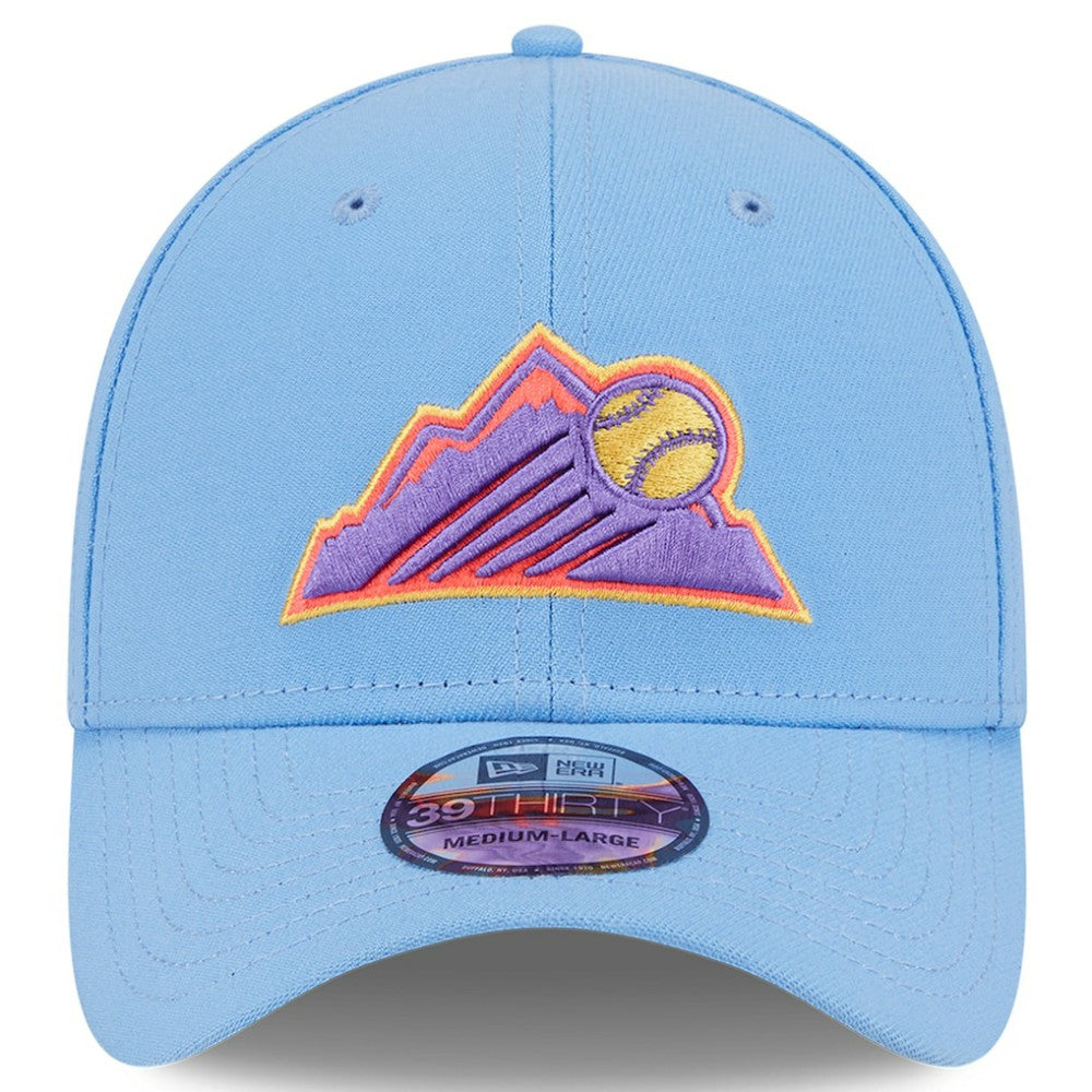 Colorado Rockies 2025 City Connect 39THIRTY Flex Hat - Light Blue | New Era
