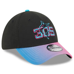 Miami Marlins 2025 City Connect 39THIRTY Flex Hat - Black/Pink | New Era