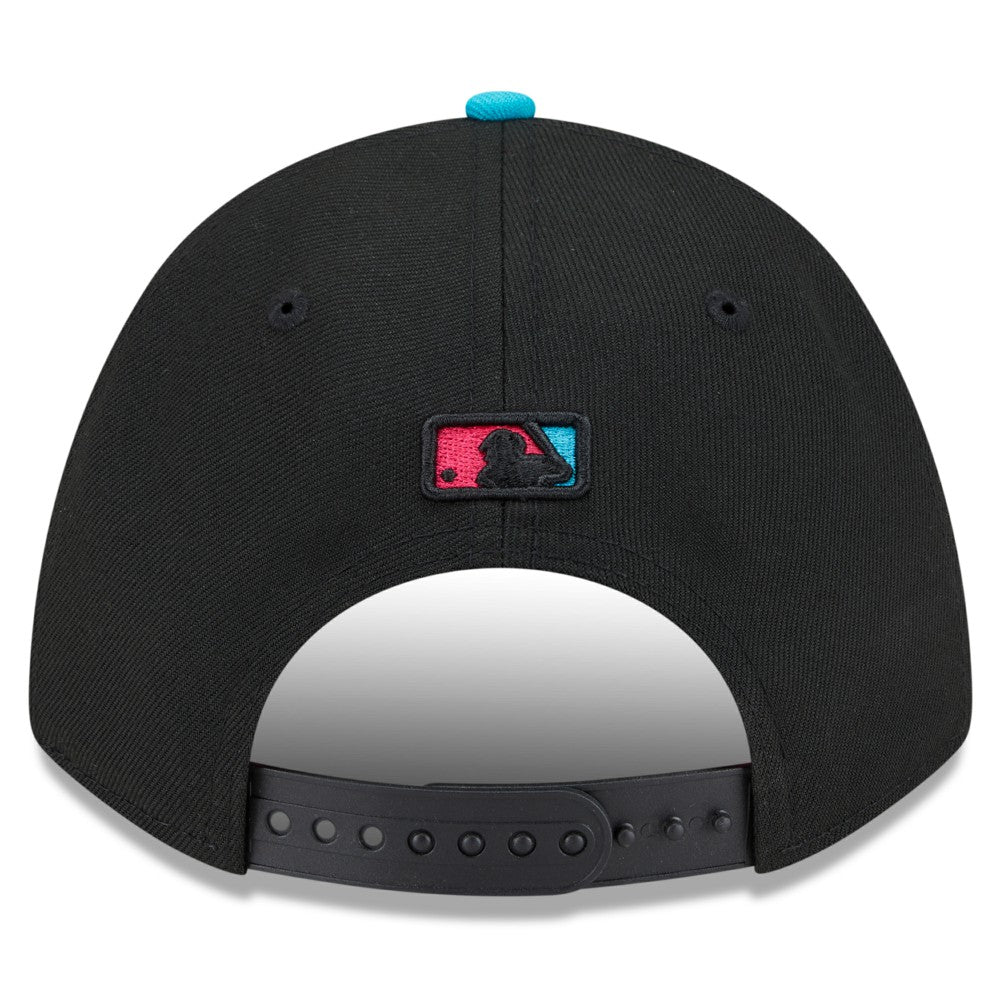 Miami Marlins 2025 City Connect 9FORTY M-Crown Adjustable Hat - Black/Pink | New Era
