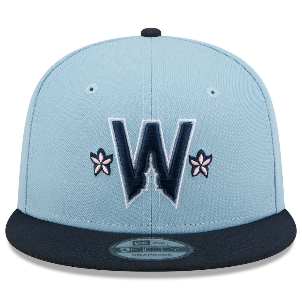 Washington Nationals 2025 City Connect 9FIFTY Snapback Hat - Light Blue/Navy | New Era