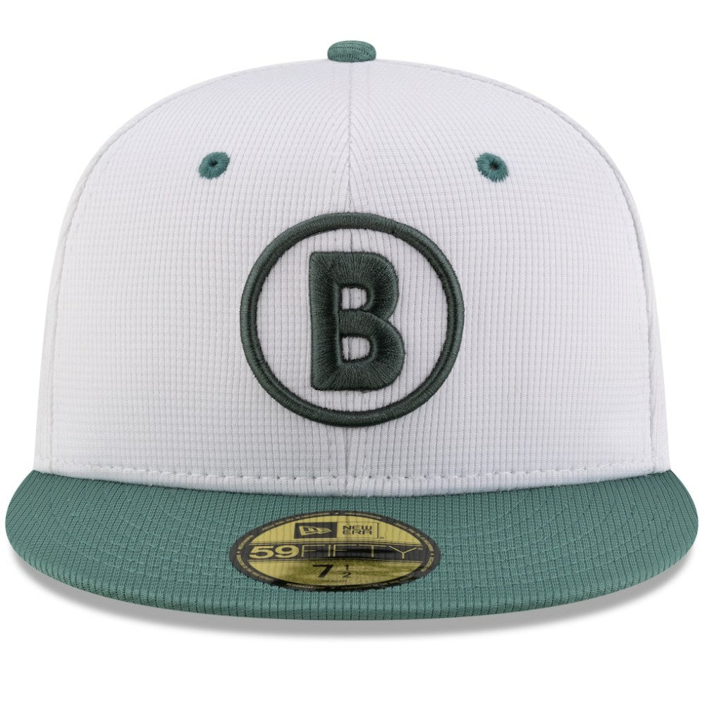 Boston Red Sox 2025 City Connect Batting Practice 59FIFTY Fitted Hat - White/Green | New Era