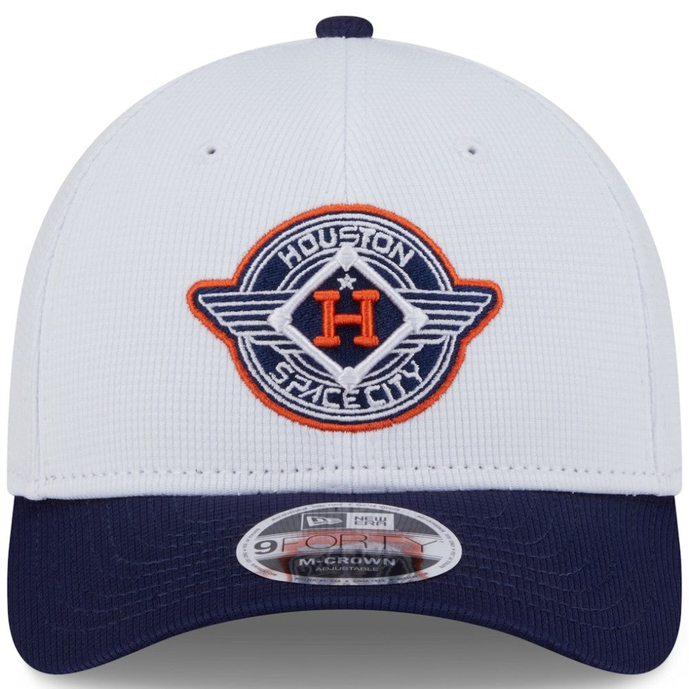 Houston Astros 2025 City Connect Batting Practice 9FORTY Adjustable Hat - White/Navy | New Era