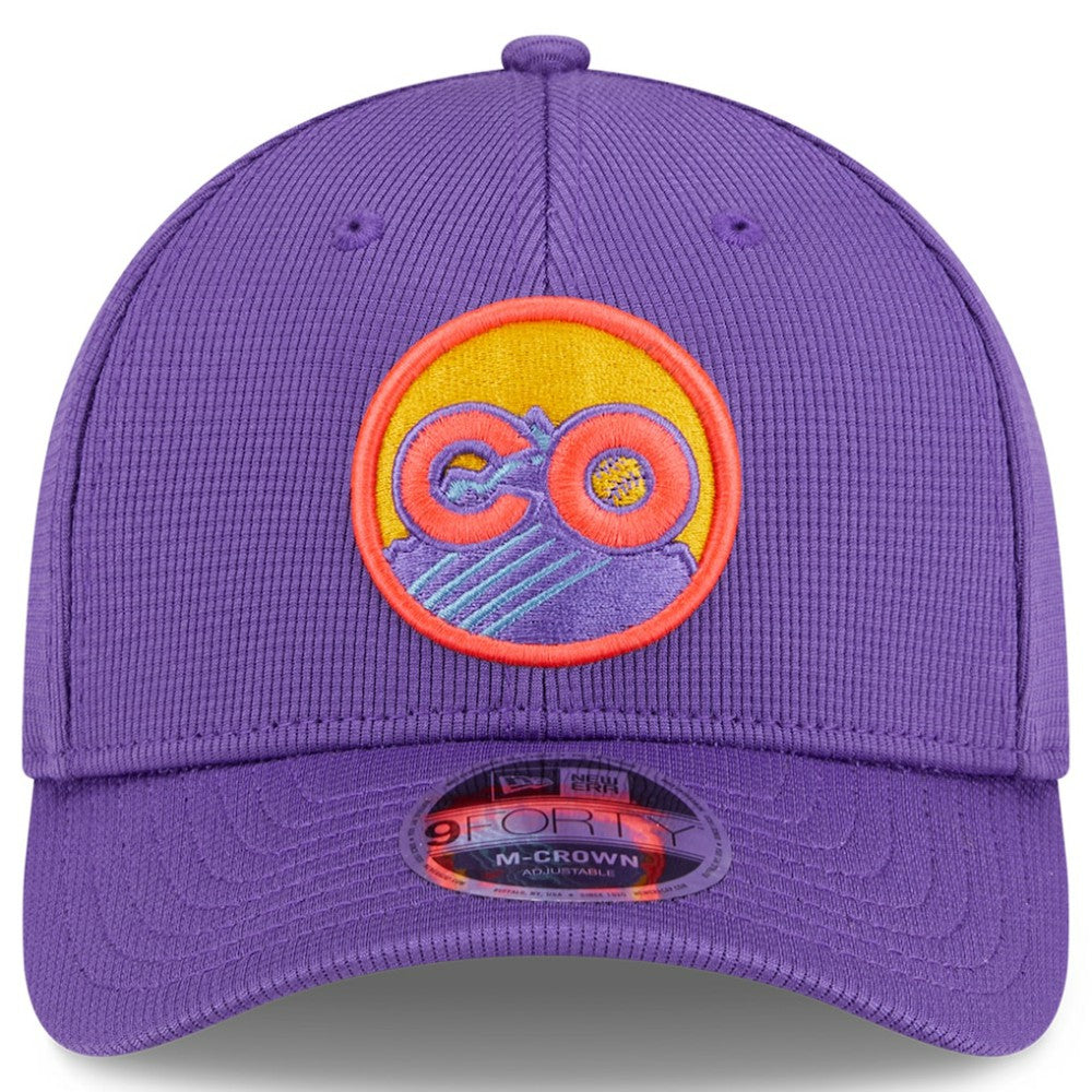 Colorado Rockies 2025 City Connect Batting Practice 9FORTY Adjustable Hat - Purple | New Era