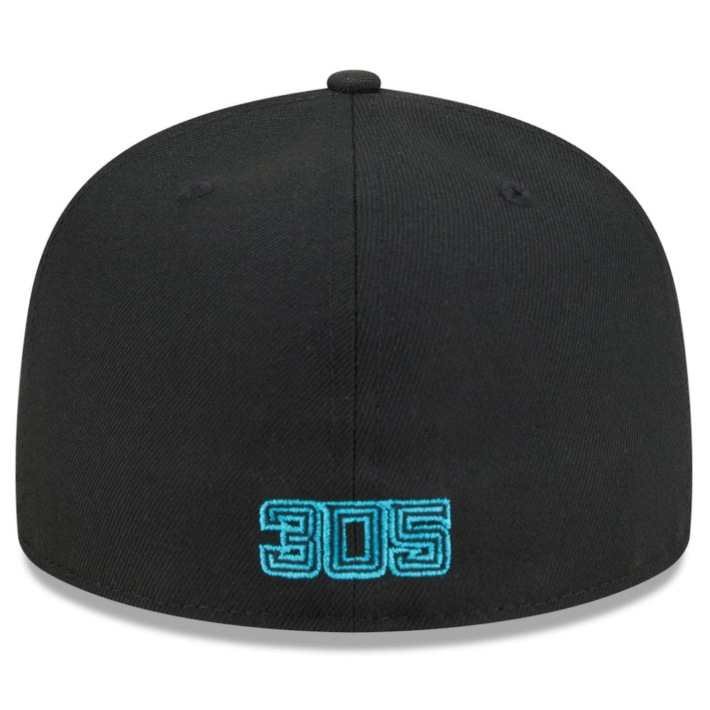 Miami Marlins 2025 City Connect 59FIFTY Fitted Hat - Black | New Era